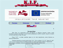 Tablet Screenshot of kif.lv